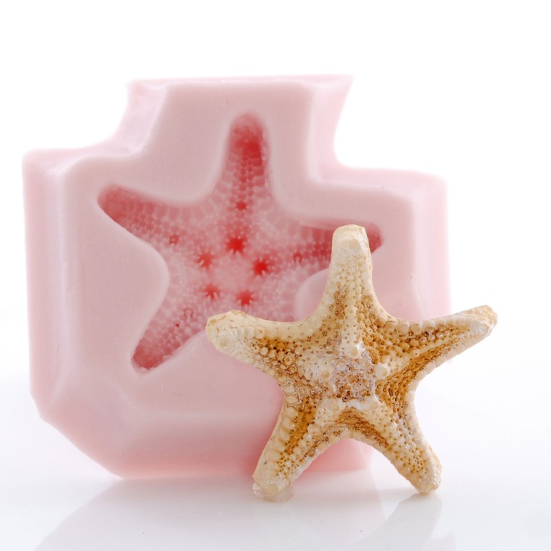 Knobby Starfish Silicone Mold Polymer Clay Resin Mints Candy Fondant Mould (883