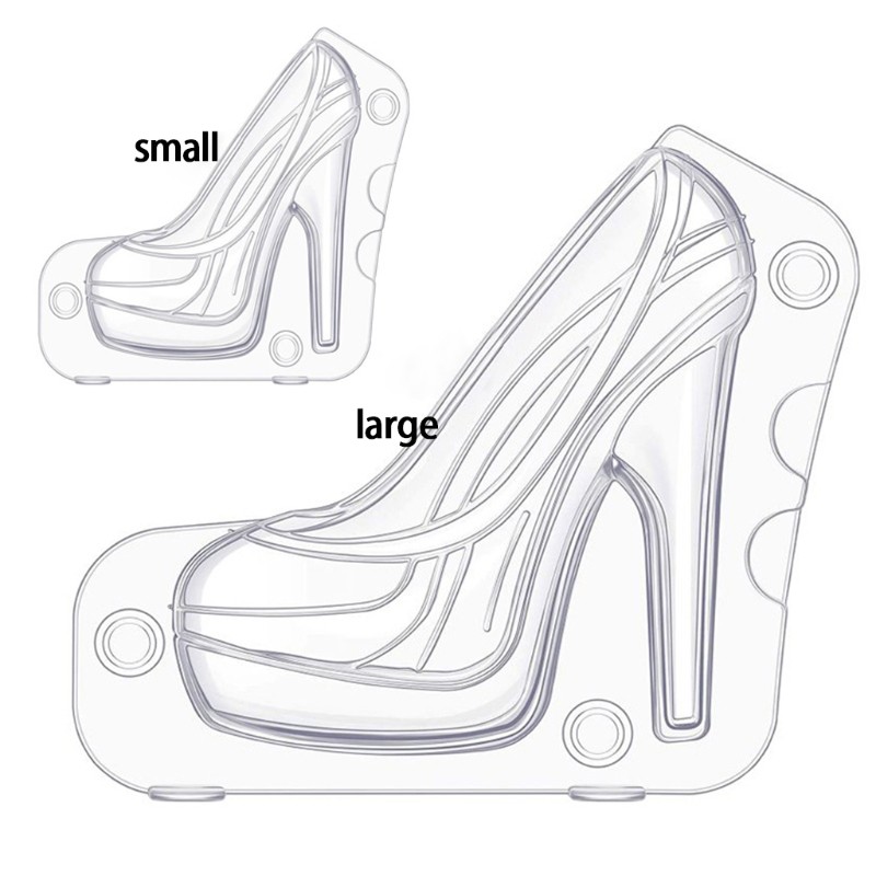3D Woman High Heel Shoe Chocolate Fondant Cake Mold DIY Pastry Baking Decor gallery