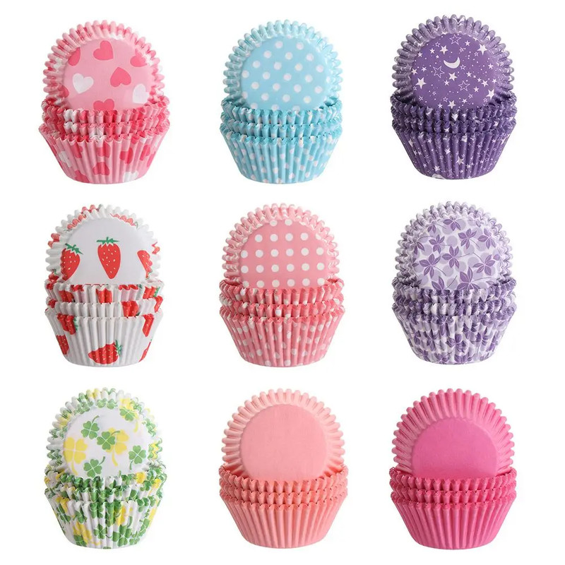 100PCS Cake Cups Paper Cupcake Liner Wrappers Cup Baking Muffin Boxes Cake Liner gallery