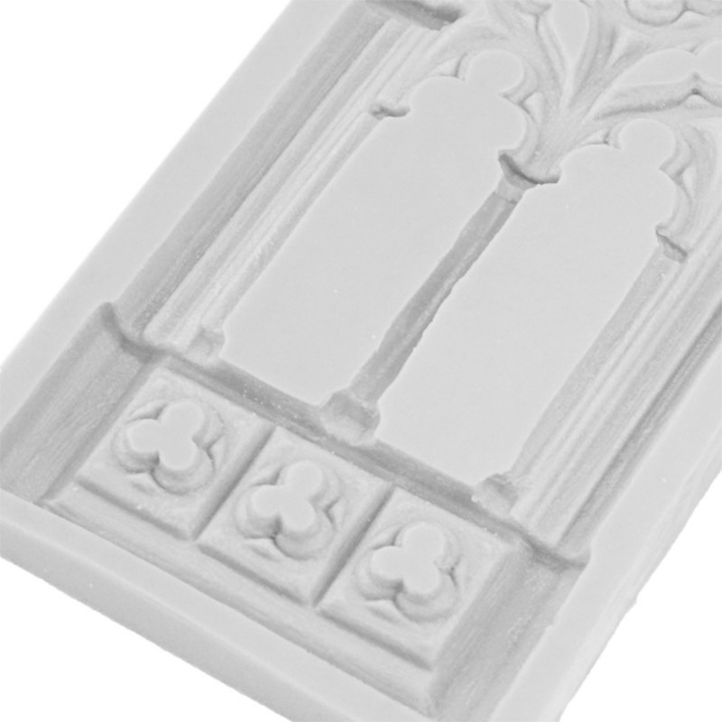 European Style Church Window Fondant Cake Silicone Material Molds Retro Building gallery