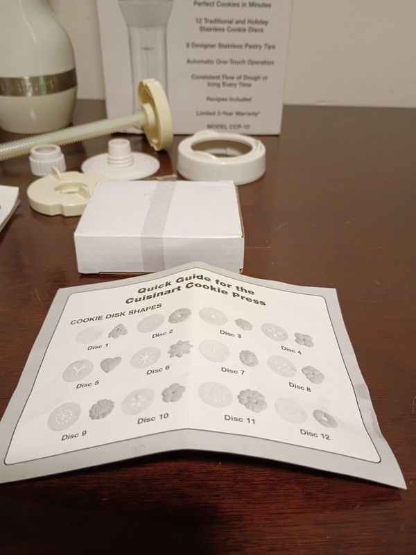 Cuisinart CCP-10 Electric Cookie Press Complete w/ 12 Discs & 8 Decorating Tips gallery
