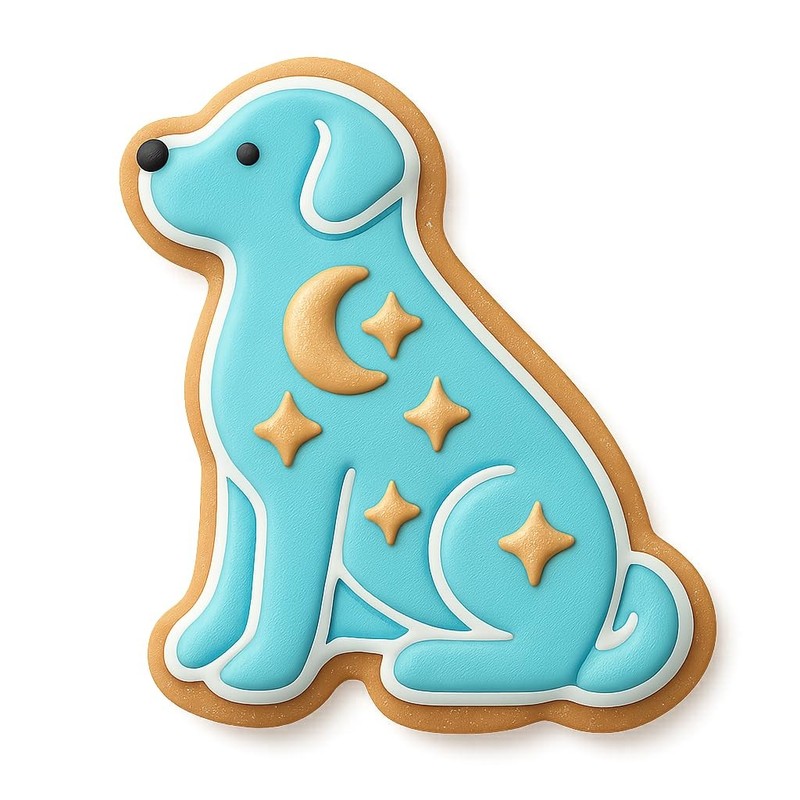 Lunar Labrador Cookie Cutter & Stamp - 4x3 gallery
