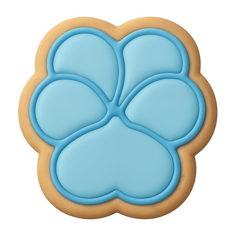 Vibrant Viola Cookie Cutter & Stamp, Fondant & Clay - 4x3.9 gallery
