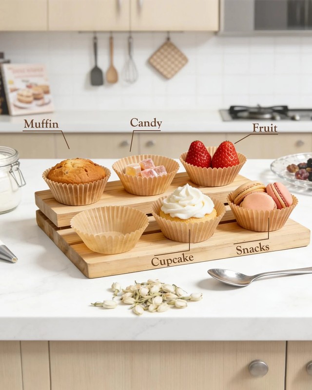 700 Count Standard Cupcake Liners for Baking, Paper Muffin Liners Non-stick Grea gallery