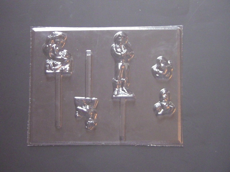 Ariel Eric Little Mermaid Lollipop Chocolate Candy Soap Crayon Mold