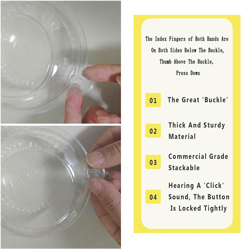 100 Jumbo Muffin Containers，Transparent Cupcake Containers Individual, Clear Muf gallery
