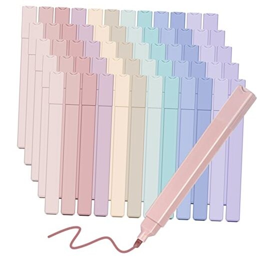 60 Pcs Pastel Highlighters Aesthetic Cute Bible Highlighters Morandi Color No