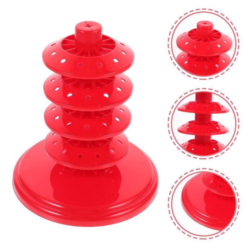 Tabletop Red Lollipop Holder Adjustable Multi Layer Decorative Display Rack gallery