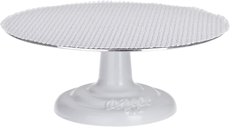 Revolving Cake Decorating Stand, Aluminum Turntable and Cast Iron Base with Non-