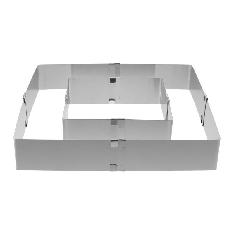 2 PCS Birthday Mold Baking Pastry Adjustable Square gallery