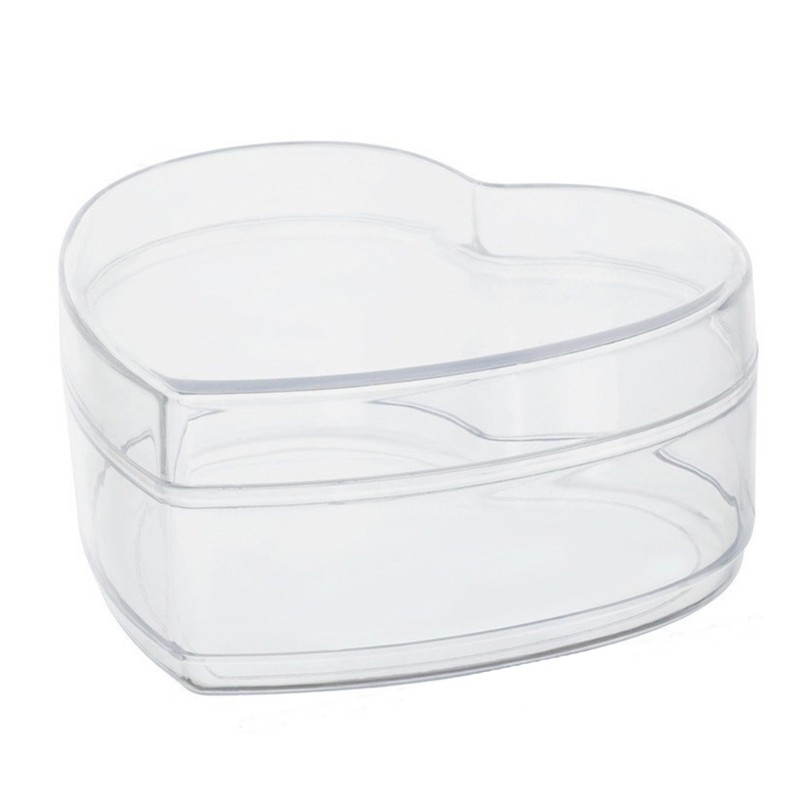 Heart/Round Storage Box Acrylic Containers with Lids for Candy Pills and Jewelry gallery