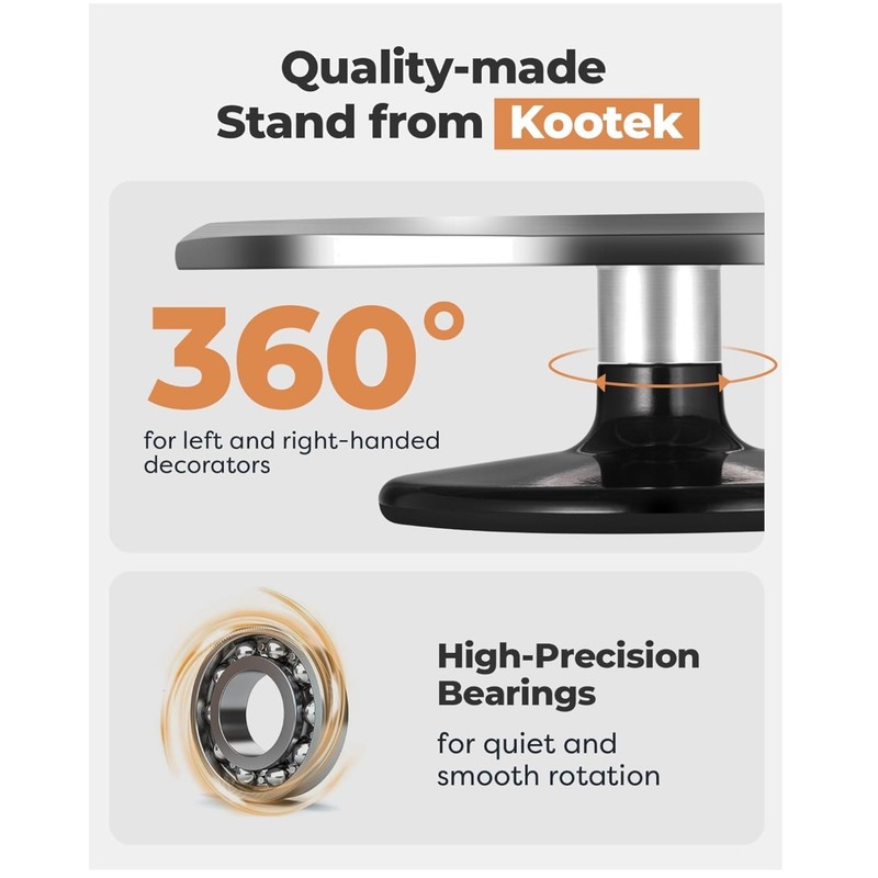 Heavy-Duty Cake Turntable – Aluminum Alloy Rotating Stand