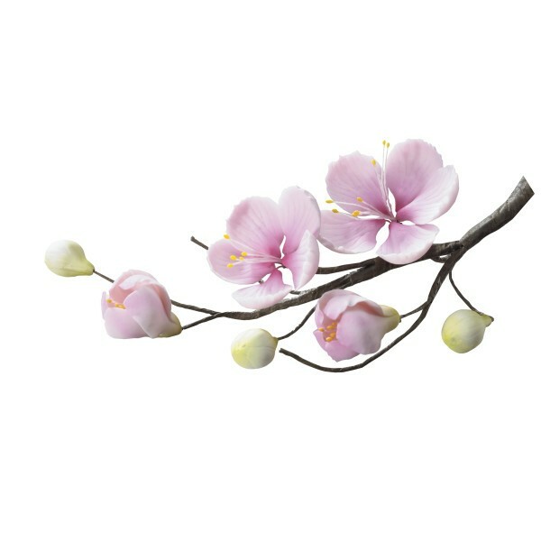 4 Sets of Cherry Blossom Branch Sprays Gum Paste Gumpaste flowers Fondant Sugar