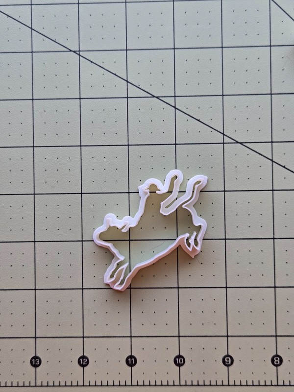 Bull Riding Cookie Cutter 2″ Cowboy Rodeo