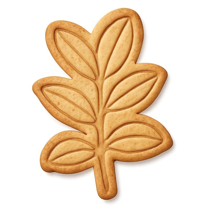 Rubber Plant Regal Cookie Cutter & Stamp, Fondant & Clay – 4×3