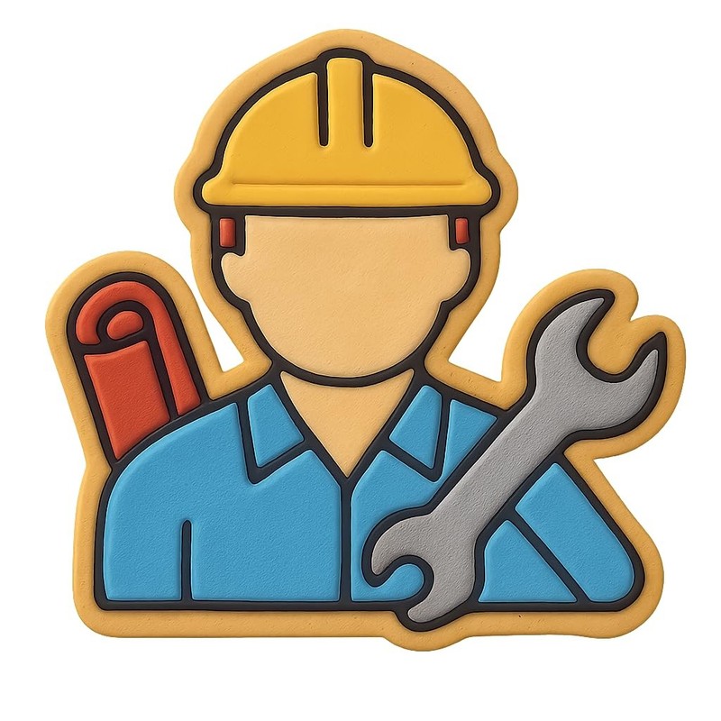Field Engineer Cookie Cutter - 4x4" Creative Home Baking Set gallery