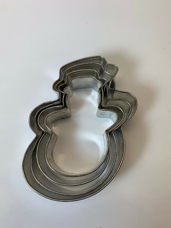 Snowman metal 4 piece nesting cookie cutter set holiday gallery