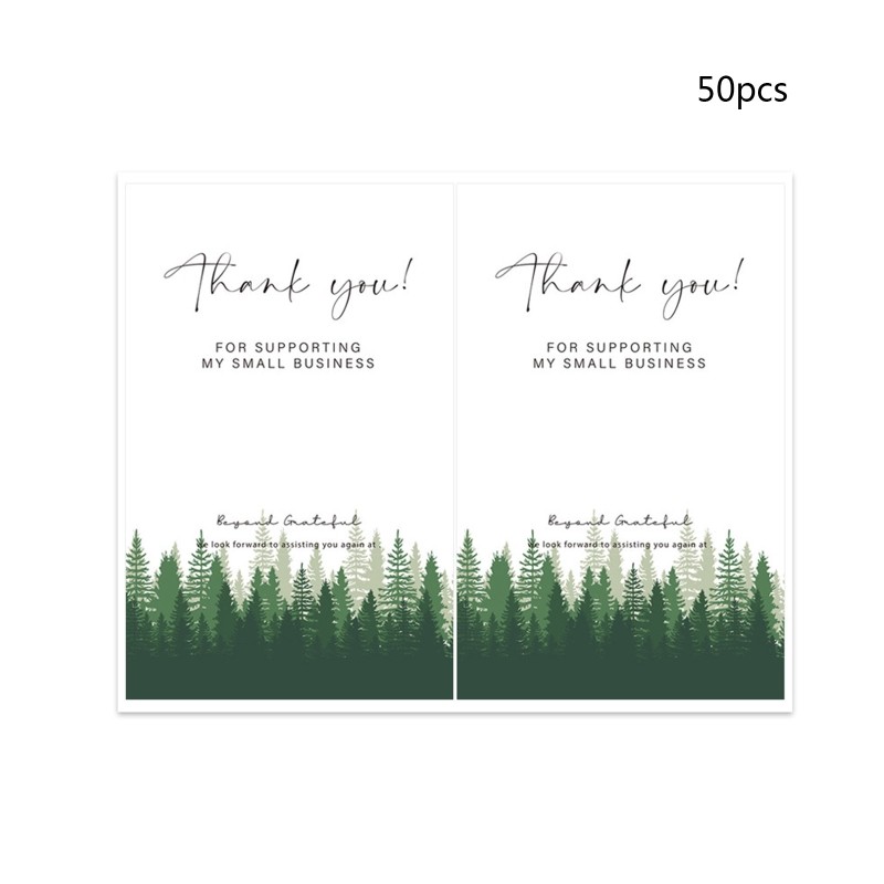 Rectangular Printed Forest Series Sticker Set of 50 Baking Biscuit Cake Gift Box gallery