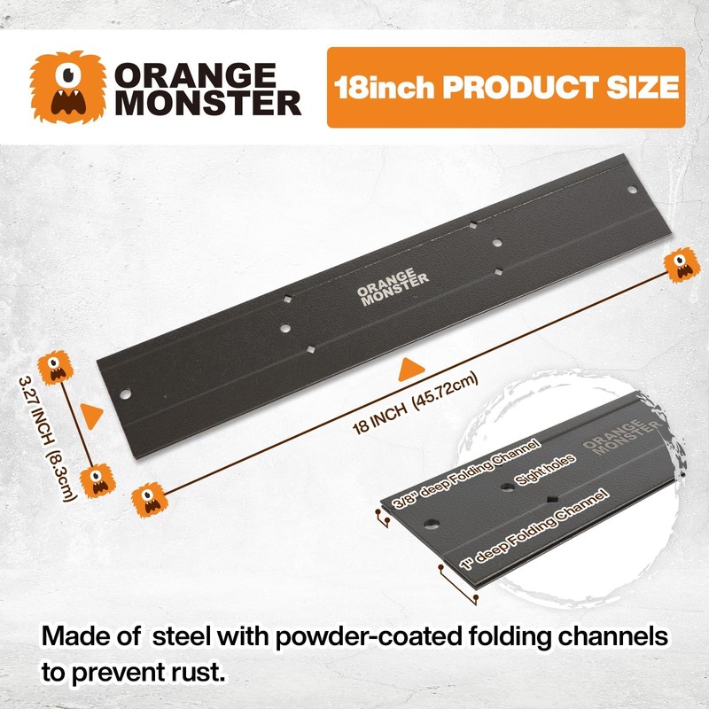 Orange Monster 18 Inch Sheet Metal Bender Tool For Hvac Ductwork 16-Gauge Steel gallery