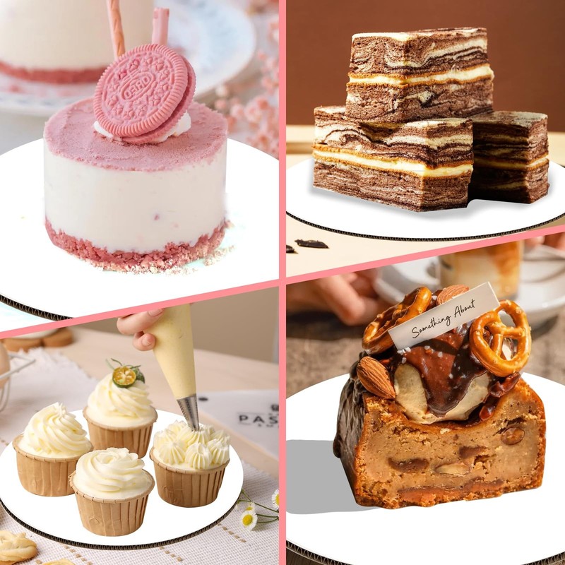 40pcs Cake Boards 7inch Round,Food-Graded Cardboard Cake Rounds, Waterproof a... gallery
