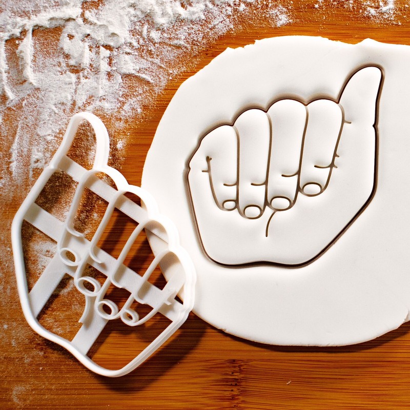 American Sign Language Letter A cookie cutter – Fingeralphabet, deafness, deaf