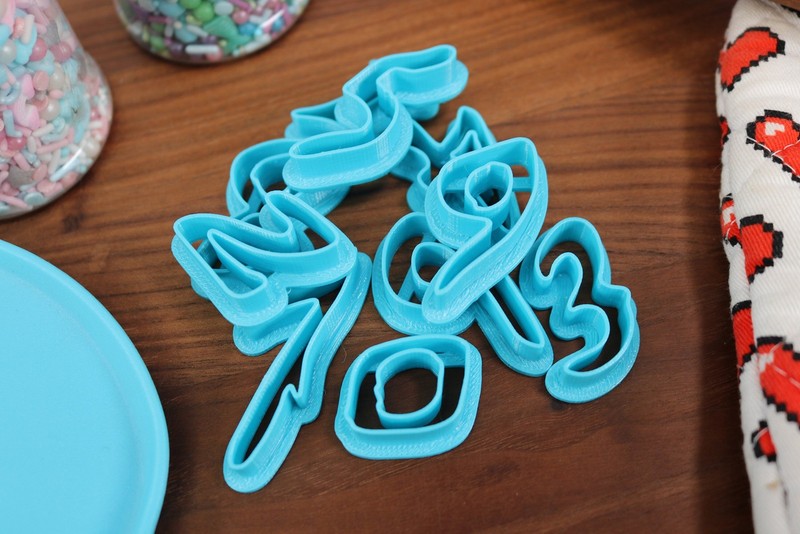Pirate Script FONT Cookie Cutters - Fondant Letters gallery