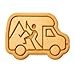 Rock Climber�s Van Cookie Cutter & Stamp, Fondant & Clay - 4x3.2 gallery
