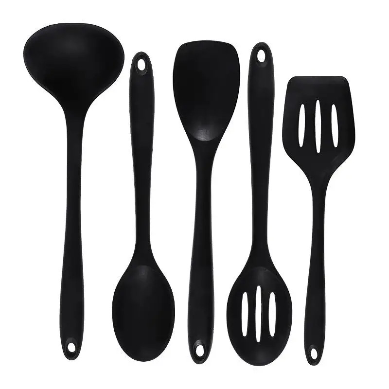 5PCS Silicone Kitchen Utensil Set Non Stick Cooking Spatula Spoon Tools gallery