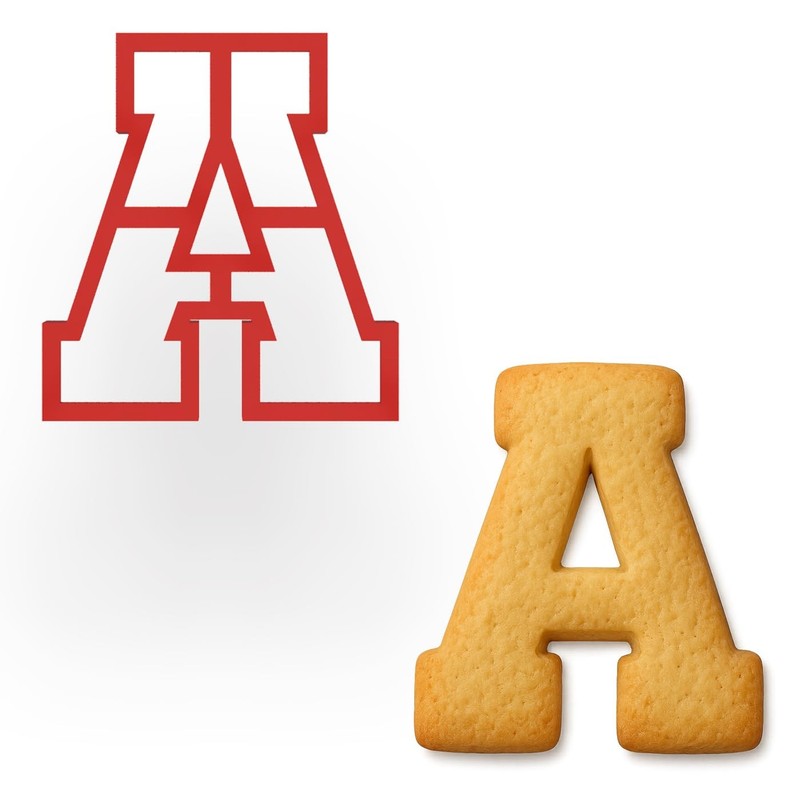 4 inches Varsity Letters Cookie Cutter for Baking & Fondant Clay Gifts – A