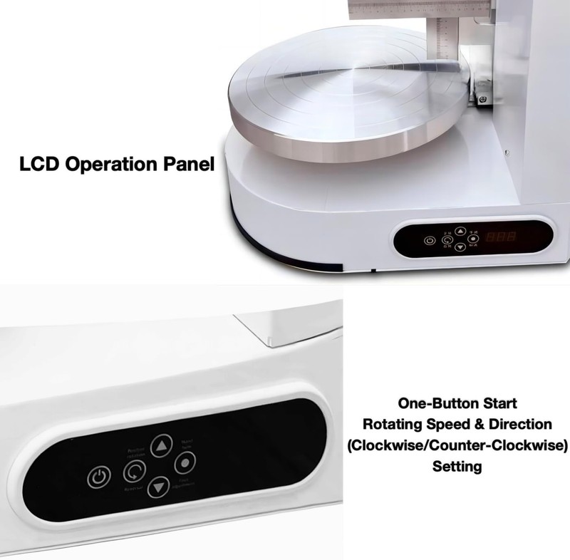 4-12" Cake Decorating Machine Cake Cream Smearing Frosting Spreading Machine gallery