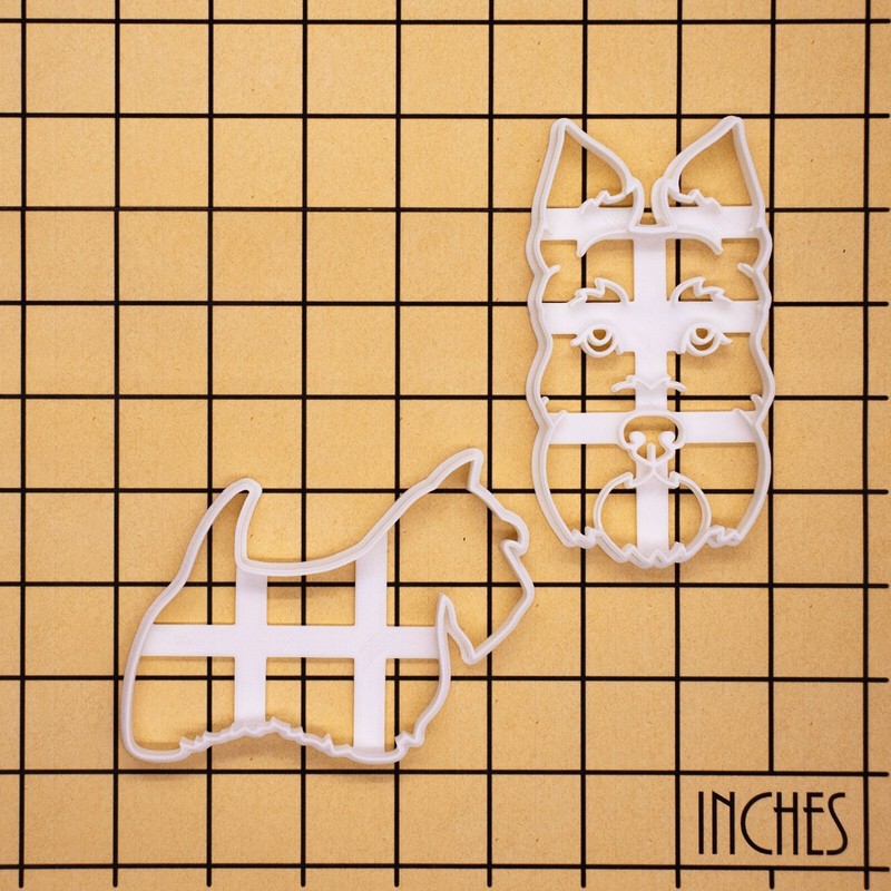 Set of 2 Scottish Terrier Cookie Cutters - Bake cute Scottie birthday dog treats gallery