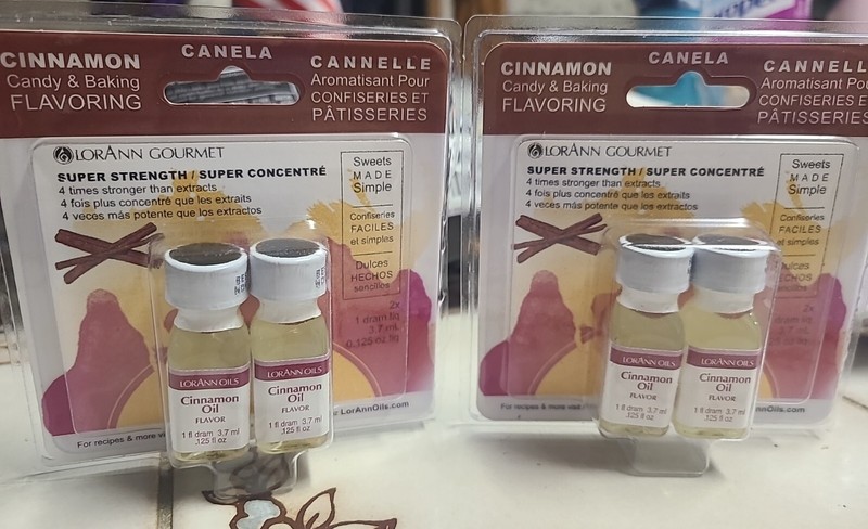 LorAnn Gourmet Candy & Baking Cinnamon Oil Flavoring Lot of 2 = 4-1 fl bottles gallery
