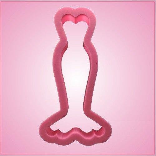 Mermaid Dress Cookie Cutter for Baking & Fondant Clay Gifts Kitchen