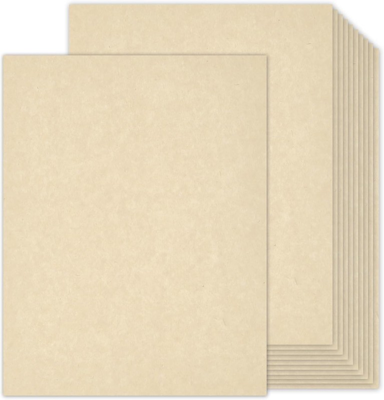 100 Sheets Cre Parchment Paper, Parchment Cardsto 8.5