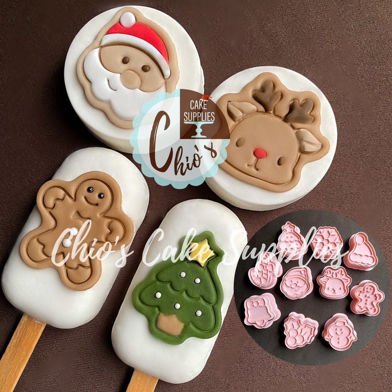 Classic Christmas Cookie Cutter With Stamp 20 pieces Set