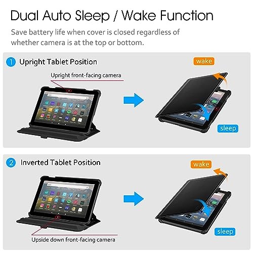 Case for Kindle Fire HD 8 & HD 8 Plus Tablet (12th/10th Generation, Black gallery