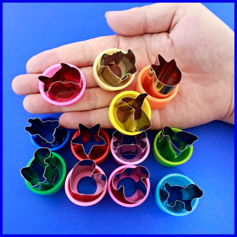 Vegetable Cutter Shapes Set, 12Pcs, Mini Cookie Cutters Set Fruit Cookie Pastry gallery