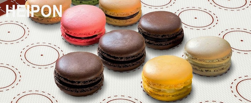 Macaron Silicone Baking Mats,22.44"Lx14.57"W,Pastry Mats Rolling gallery