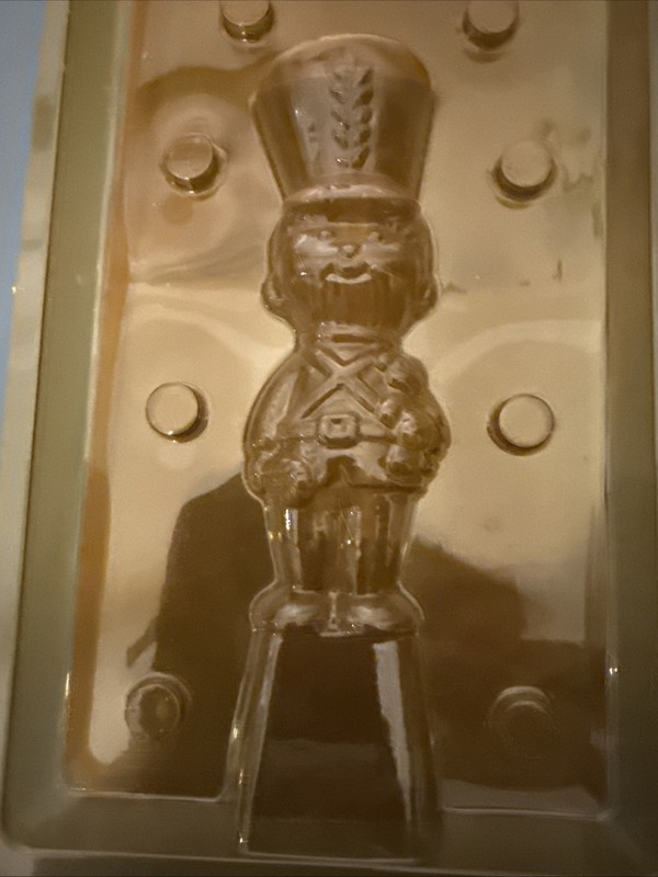 Vintage Wilton Candy Chocolate Mold Plastic Toy Soldier 3D Snaps Together gallery