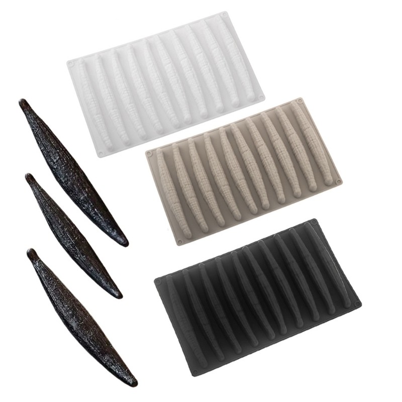 Creative Silicone Vanilla Pods Mousse Mold Kitchen Bakewares Dessert Baking Tool gallery