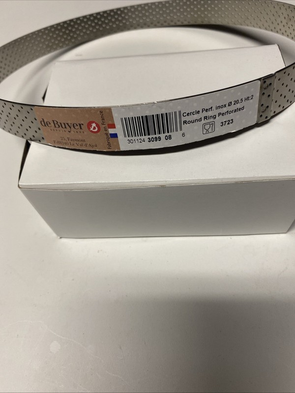 de Buyer Perforated Round Tart Ring 8” Diameter New F-1 gallery