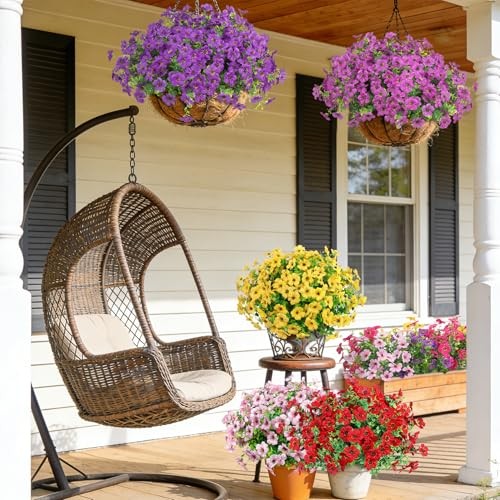 Artificial Flowers for Outdoors, UV Resistant Silk Fake Daisy Multi Color gallery