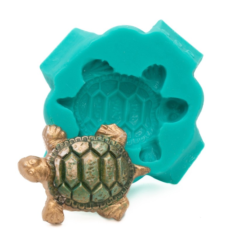 Sea Turtle Silicone Mold – Jewelry Resin Clay Mold – Food Safe Fondant (892)