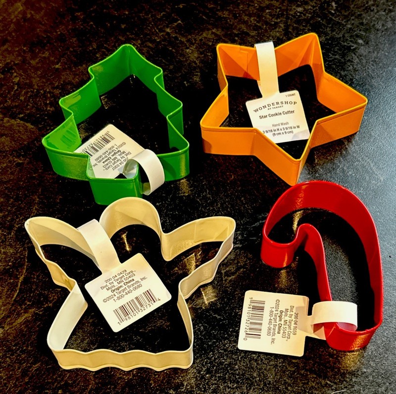 4 Pc 2024 Wondershop Target Stainless Steel Metal Christmas Cookie Cutters. NEW gallery
