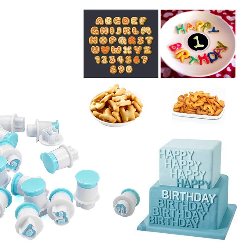3 Set Fondant Alphabet/Letter Cutters and Number set,Cake Biscuit Mold,Cake D... gallery