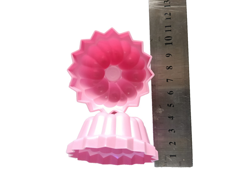 12pc Plastic Fluted Pattern Round Mold Set for Jelly Pudding Apam Cake Puto gallery