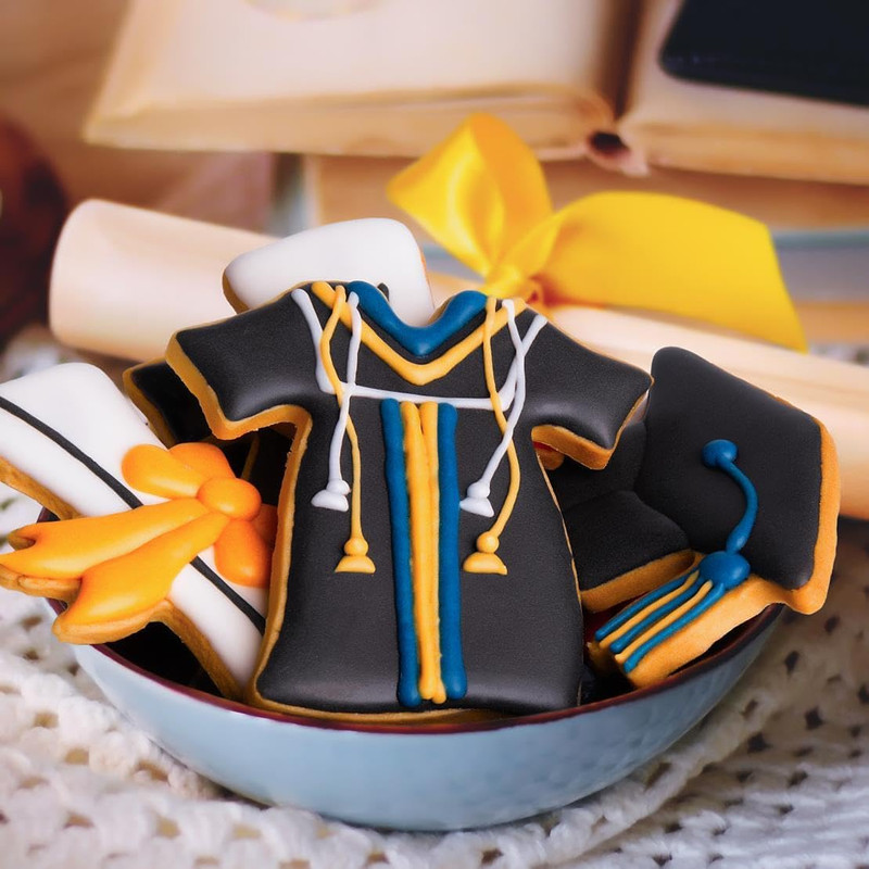 Graduation Cookie Cutters Set 3 Pieces, Stainless Steel Graducation Cap Cookie C gallery