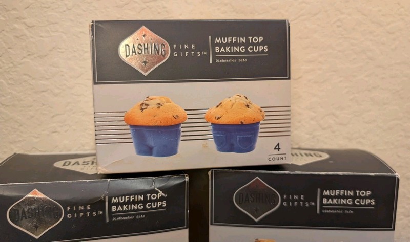 Lot Of 3 Dashing Silicone MUFFIN TOP BAKING CUPS (4 Baking Cups per Package) gallery
