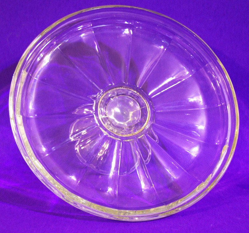 Vintage Clear Glass 11" Pedestal Cake Stand With Dome Lid gallery
