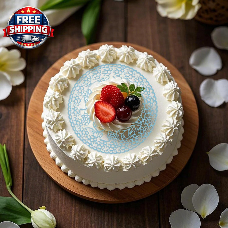 Lace Cake Silicone Molds Lace Molds for Cake Decorating Lace Mold Mat for Cupcak gallery